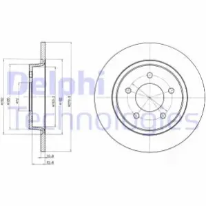 Тормозной диск Delphi BG3930