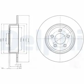 Тормозной диск Delphi BG4074