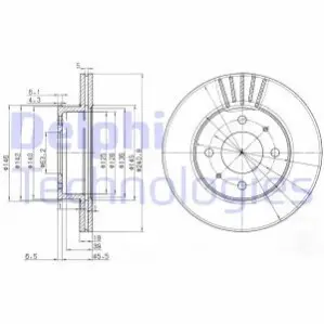 Тормозной диск Delphi BG3749