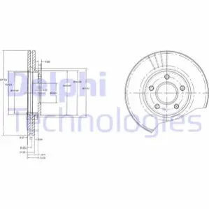 Гальмiвнi диски Delphi BG3826