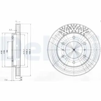 Гальмiвнi диски Delphi BG3812