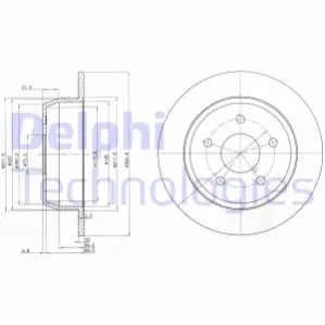Гальмівний диск Delphi BG3660