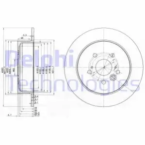 Тормозные диски Delphi BG3691