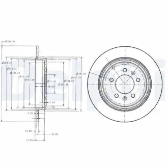 Гальмiвнi диски Delphi BG2573