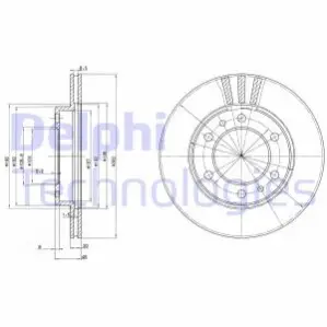 Тормозной диск Delphi BG2591