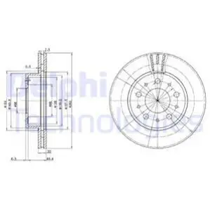 Гальмiвнi диски Delphi BG2425