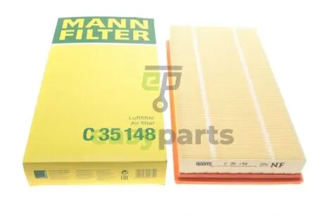 Фільтр повітряний Volvo 850 2.0-2.5/2.5TDI 92-97/C70 2.0-2.5 20V 97-05/S70/V70 2.0-2.5/2.5TDI 97-00 MANN C35148