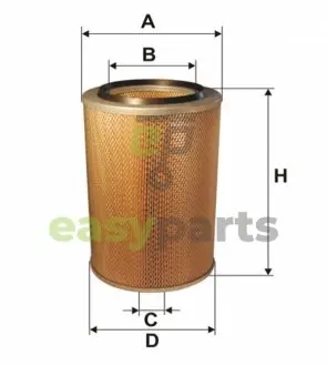 Фільтр повітряний Renault Midliner 6.2D 87-90/Manager 8.8D 91-93 WIX FILTERS 42208E