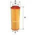 Фільтр повітряний MB A-class (W168) 1.7CDI OM668 99-04/Vaneo (W414) 1.6-1.7CDI OM668 01-05 WIX FILTERS WA6744 (фото 1)