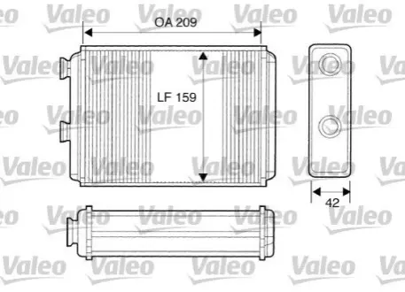 Радиатор печки Valeo 812280