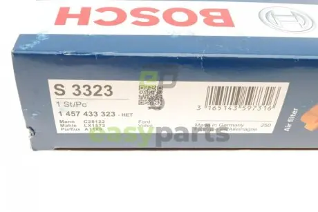 Фільтр повітряний Volvo C30/S40 II/V50/Ford Focus C-Max/Focus II 1.4-2.0 03-12 BOSCH 1457433323