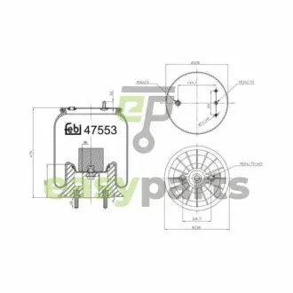 Пневмоподушка FEBI BILSTEIN 47553