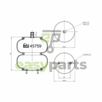 Пневмоподушка FEBI BILSTEIN 45759