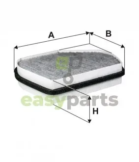 Фільтр салону MB C-class (W202)/E-class (W210) 93-03 (вугільний) WIX FILTERS WP6833