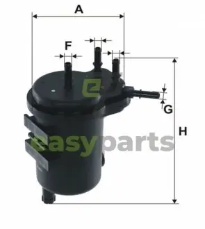 Фільтр паливний Renault Clio II/Kangoo 1.5dCi 01- (під датчик води) WIX FILTERS WF8357
