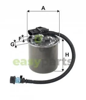 Фільтр паливний MB Vito (W447) 116 CDI 14- (OM651) WIX FILTERS WF8514