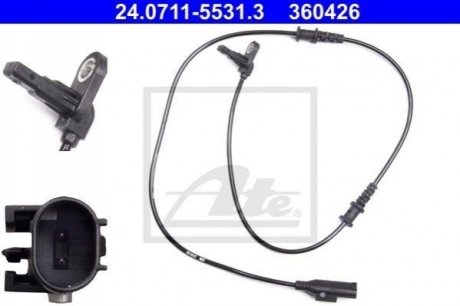 Датчик ABS (передній) MB Sprinter/VW Crafter 11- ATE 24071155313
