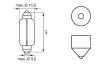 Автолампа C15W 12V 15W SV8.5-8 (1шт) 15.5x41 BOSCH 1987302238 (фото 5)