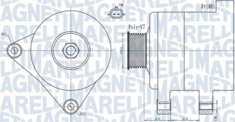 Генератор MAGNETI MARELLI 063731936010