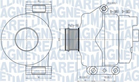 Генератор MAGNETI MARELLI 063732132010