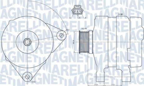 Генератор MAGNETI MARELLI 063731834010 (фото 1)