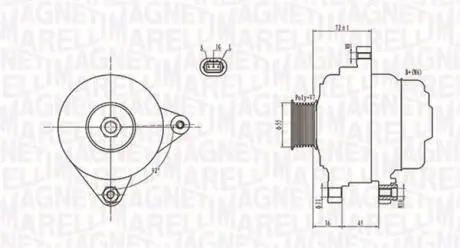Генератор MAGNETI MARELLI 063731792010