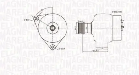 Генератор MAGNETI MARELLI 063731138010