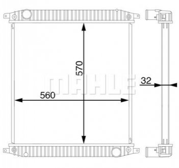 Радіатор MAHLE / KNECHT CR703000S