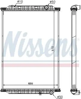 Радиатор, охлаждение двигателя NISSENS 637860