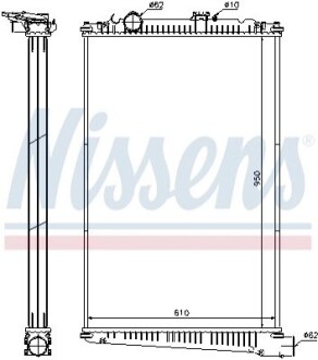 Радіатор NISSENS 614420