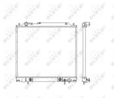 Радіатор охолодження Mitsubishi L400 95-05 NRF 55343