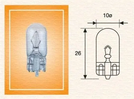 W3W 24V3W автолампа безцокольна MAGNETI MARELLI W3W24