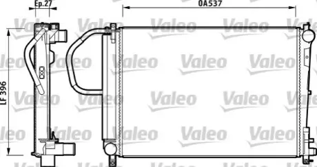 Радиатор Valeo 732883