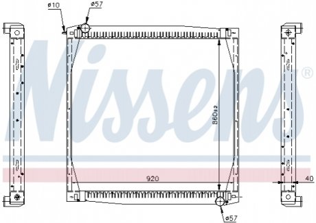 Радиатор системы охлаждения NISSENS 64069A