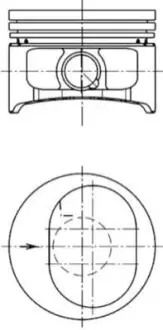 Поршень KOLBENSCHMIDT 94865620