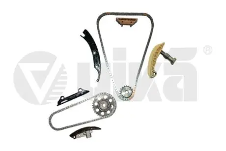 Комплект цепи ГРМ с планками и звездочками VW Golf (99-05),Passat (05-10,11-14),T5 (96-00),Touareg (02-10,10-)/Audi Q7 (06-10) Vika 11091800401