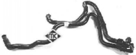 Патрубок отопителя от соединительной трубки к двигателю Citroen Xsara/Peugeot 306 (94-) Metalcaucho 08302