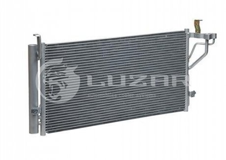 Радіатор кондиціонера Sonata 2.0/2.4/2.7 (98-) з ресивером АКПП / МКПП LUZAR LRAC 08384 (фото 1)