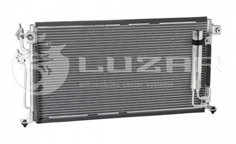 Радіатор кондиціонера Lancer 1.3/1.6/2.0 (03-) АКПП, МКПП з ресивером LUZAR LRAC 1100