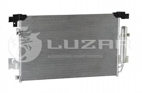 Радиатор кондиционера Lancer 1.5/1.8/2.0 (07-) АКПП,МКПП с ресивером LUZAR LRAC 1104 (фото 1)