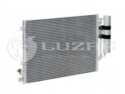 Радіатор кондиціонера Logan 1.4/1.6 (04-) з ресивером АКПП/МКПП LUZAR LRAC ReLo04360 (фото 1)