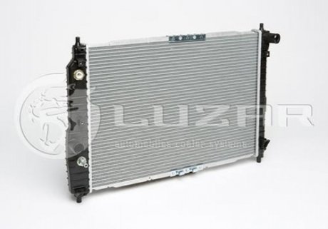 Радіатор охолодження Авео T200 (02-)/Т250 (06 -) (L=600) АКПП (з конд) (алюм-паяний) LUZAR LRc CHAv05226 (фото 1)
