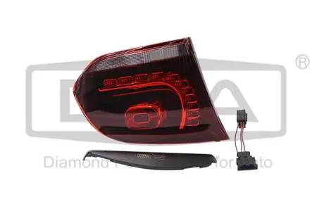 Фонарь заднй левый внутренний LED вишнево-красный VW Golf VI (09-13) DPA 89450625102