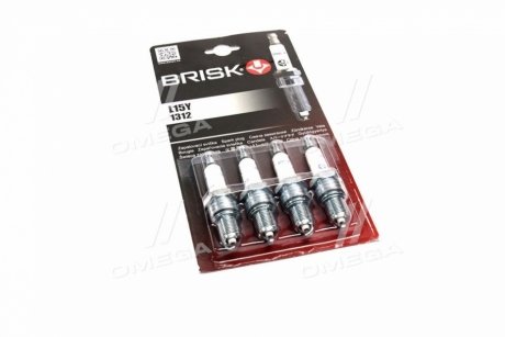 Свічка запалювання 2101-99/1102/2141/412 (зазор 0,7 мм) б / резистора (1шт) CLASSIC BRISK L15Y (фото 1)