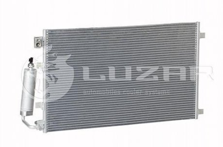 Радіатор кондиціонера Qashqai 2.0 (06 -) АКПП, МКПП з ресивером LUZAR LRAC 1420 (фото 1)