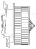 Електровентилятор обігрівача для а / м BMW 7 (E65/E66) (01-) LUZAR LFh 2665 (фото 3)