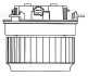 Электровентилятор отопителя для а/м Audi A6 (C7) (11-) LUZAR LFh 1877 (фото 3)