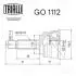 ШРУС зовнішній Colt 1.3/1.5 (02 -) (нар:25 / вн:29) Trialli GO 1112 (фото 2)