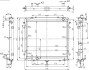Радіатор охолодження 33022 Next (Каммінс 3,8 / IFS) (алюм) LUZAR LRc 0343 (фото 3)