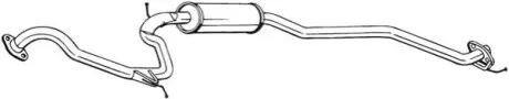 Глушник середня частина HONDA CIVIC 05- BOSAL 290-011